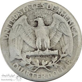 سکه کوارتر دلار 1945 واشنگتن - VF25 - آمریکا سکه کوارتر دلار 1945 واشنگتن - VF25 - آمریکا
