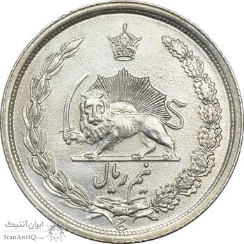 سکه نیم ریال 1314 - MS61 - رضا شاه