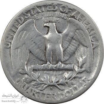 سکه کوارتر دلار 1945S واشنگتن - VF25 - آمریکا سکه کوارتر دلار 1945S واشنگتن - VF25 - آمریکا