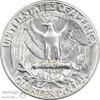 سکه کوارتر دلار 1963D واشنگتن - EF45 - آمریکا سکه کوارتر دلار 1963D واشنگتن - EF45 - آمریکا