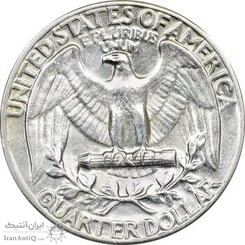 سکه کوارتر دلار 1964 واشنگتن - AU55 - آمریکا سکه کوارتر دلار 1964 واشنگتن - AU55 - آمریکا