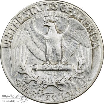 سکه کوارتر دلار 1964 واشنگتن - EF40 - آمریکا سکه کوارتر دلار 1964 واشنگتن - EF40 - آمریکا