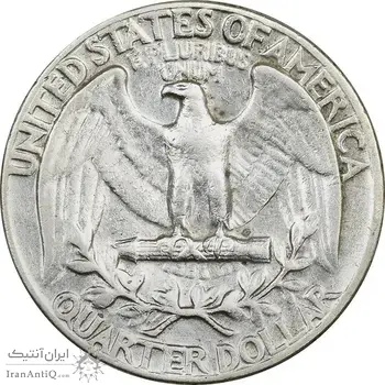 سکه کوارتر دلار 1964 واشنگتن - EF40 - آمریکا