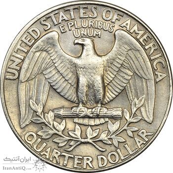 سکه کوارتر دلار 1977D واشنگتن - EF45 - آمریکا