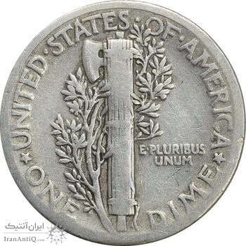 سکه 1 دایم 1936 مرکوری - EF40 - آمریکا سکه 1 دایم 1936 مرکوری - EF40 - آمریکا