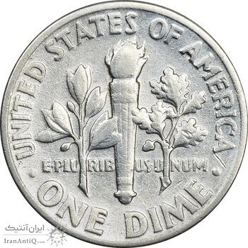 سکه 1 دایم 1946 روزولت - AU55 - آمریکا سکه 1 دایم 1946 روزولت - AU55 - آمریکا