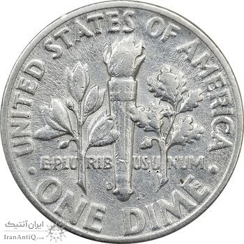 سکه 1 دایم 1946D روزولت - AU55 - آمریکا