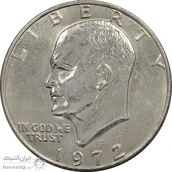سکه یک دلار 1972D آیزنهاور - AU50 - آمریکا سکه یک دلار 1972D آیزنهاور - AU50 - آمریکا