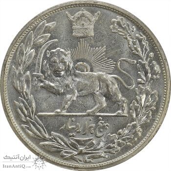 سکه 5000 دینار 1306L تصویری - MS62 - رضا شاه