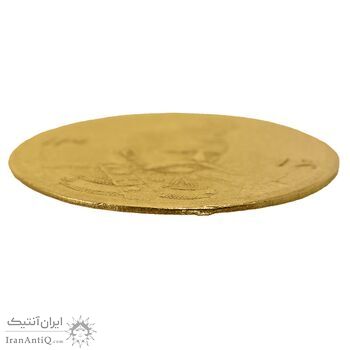 سکه طلا 5000 دینار 1316 تصویری - MS63 - مظفرالدین شاه