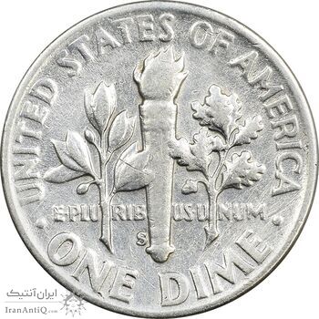 سکه 1 دایم 1952S روزولت - AU50 - آمریکا