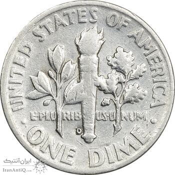 سکه 1 دایم 1953D روزولت - EF45 - آمریکا