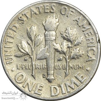 سکه 1 دایم 1958D روزولت - AU50 - آمریکا