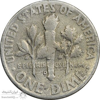 سکه 1 دایم 1960D روزولت - VF35 - آمریکا