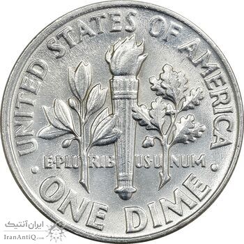 سکه 1 دایم 1964 روزولت - MS62 - آمریکا