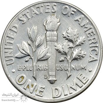 سکه 1 دایم 1964D روزولت - AU55 - آمریکا سکه 1 دایم 1964D روزولت - AU55 - آمریکا