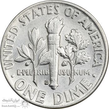 سکه 1 دایم 1960D روزولت - AU58 - آمریکا