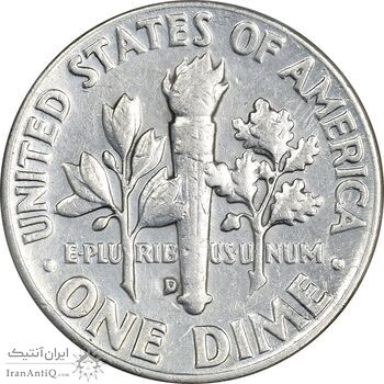سکه 1 دایم 1960D روزولت - AU50 - آمریکا