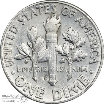 سکه 1 دایم 1963D روزولت - AU58 - آمریکا سکه 1 دایم 1963D روزولت - AU58 - آمریکا