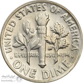 سکه 1 دایم 1965 روزولت - MS61 - آمریکا سکه 1 دایم 1965 روزولت - MS61 - آمریکا