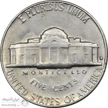 سکه 5 سنت 1964 جفرسون - AU55 - آمریکا