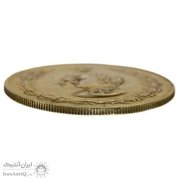 مدال نقره نوروز 1333 دو طرف تصویر (طلایی) - EF45 - محمد رضا شاه