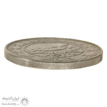 سکه 50 دینار 1319 نیکل - MS63 - مظفرالدین شاه