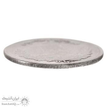 سکه 500 دینار 1323 تصویری (2 تاریخ بالا) - EF40 - مظفرالدین شاه