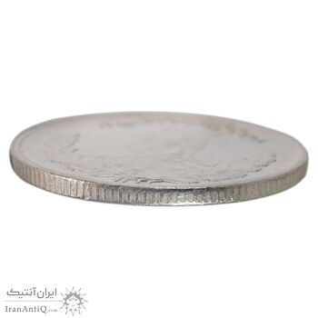 سکه 2000 دینار 1323 تصویری - EF45 - مظفرالدین شاه