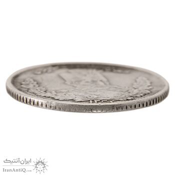 سکه 1000 دینار 1323 تصویری - EF40 - مظفرالدین شاه