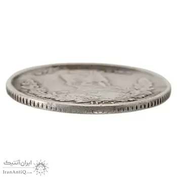 سکه 1000 دینار 1323 تصویری - EF40 - مظفرالدین شاه