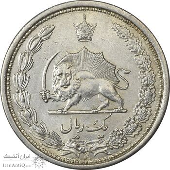 سکه 1 ریال 1313 - AU58 - رضا شاه