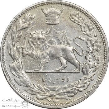 سکه 2000 دینار 1306L تصویری - VF35 - رضا شاه سکه 2000 دینار 1306L تصویری - VF35 - رضا شاه