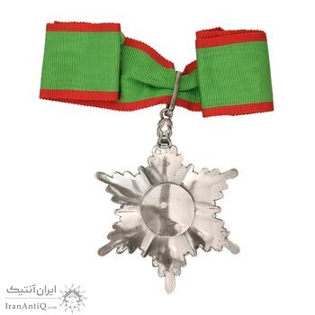 نشان همایونی درجه دو (با جعبه و روبان فابریک) - AU - رضا شاه