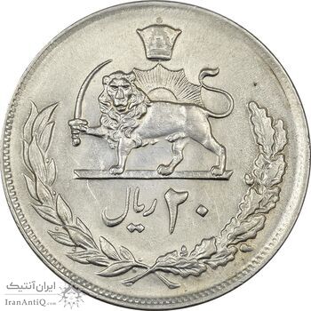 سکه 20 ریال 1354 - MS61 - محمد رضا شاه