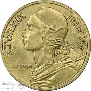 سکه 5 سانتیم 1977 (ماریان) جمهوری کنونی - MS62 - فرانسه