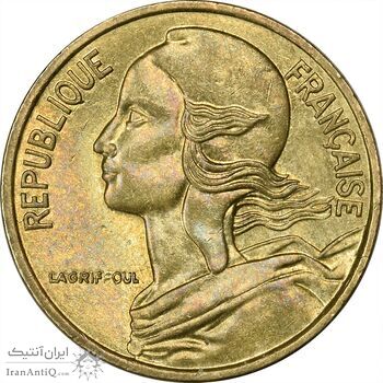 سکه 5 سانتیم 1987 (ماریان) جمهوری کنونی - AU50 - فرانسه