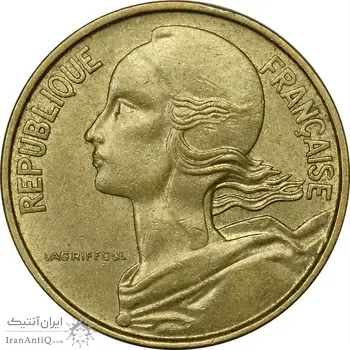 سکه 10 سانتیم 1972 (ماریان) جمهوری کنونی - AU58 - فرانسه