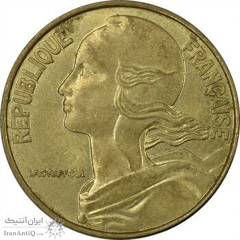 سکه 20 سانتیم 1987 (ماریان) جمهوری کنونی - AU55 - فرانسه