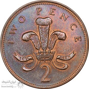 سکه 2 پنس 1999 الیزابت دوم - AU50 - انگلستان