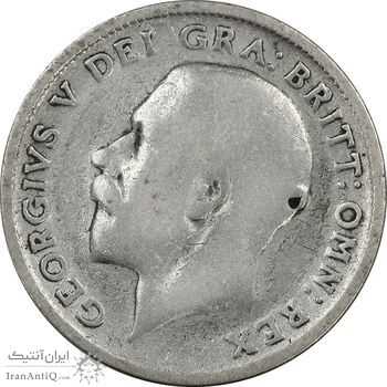 سکه 6 پنس 1924 جرج پنجم - VF20 - انگلستان سکه 6 پنس 1924 جرج پنجم - VF20 - انگلستان