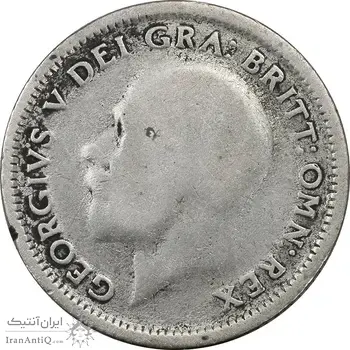 سکه 6 پنس 1926 جرج پنجم - VF25 - انگلستان