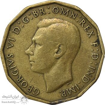 سکه 3 پنس 1940 جرج ششم - VF35 - انگلستان سکه 3 پنس 1940 جرج ششم - VF35 - انگلستان