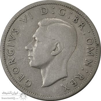 سکه 2 شیلینگ 1951 جرج ششم - VF35 - انگلستان