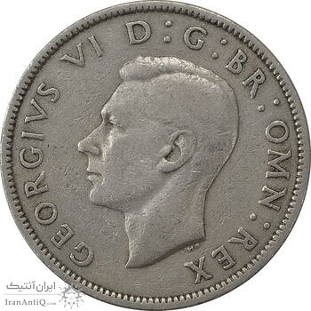 سکه 2 شیلینگ 1947 جرج ششم - VF35 - انگلستان