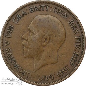 سکه 1 پنی 1929 جرج پنجم - VF30 - انگلستان