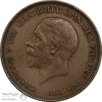 سکه 1 پنی 1936 جرج پنجم - VF35 - انگلستان