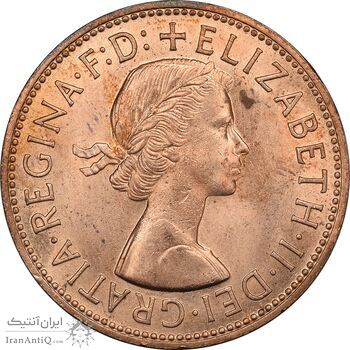 سکه 1 پنی 1961 الیزابت دوم - MS62 - انگلستان