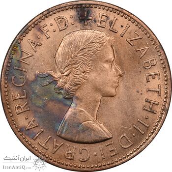 سکه 1 پنی 1966 الیزابت دوم - MS61 - انگلستان