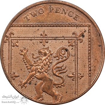 سکه 2 پنس 2008 الیزابت دوم - AU58 - انگلستان